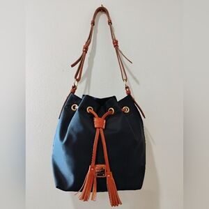 Dooney & Burke Navy Blue Bucket Bag